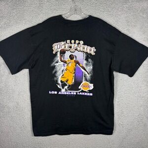 Kobe Bryant Los Angeles Lakers T Line Graphic T-Shirt XL Black‎ Double Sided Y2K